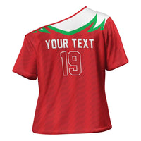 Custom Rugby Wales Cross Shoulder Shirt Y Ddraig Goch Mascot Design