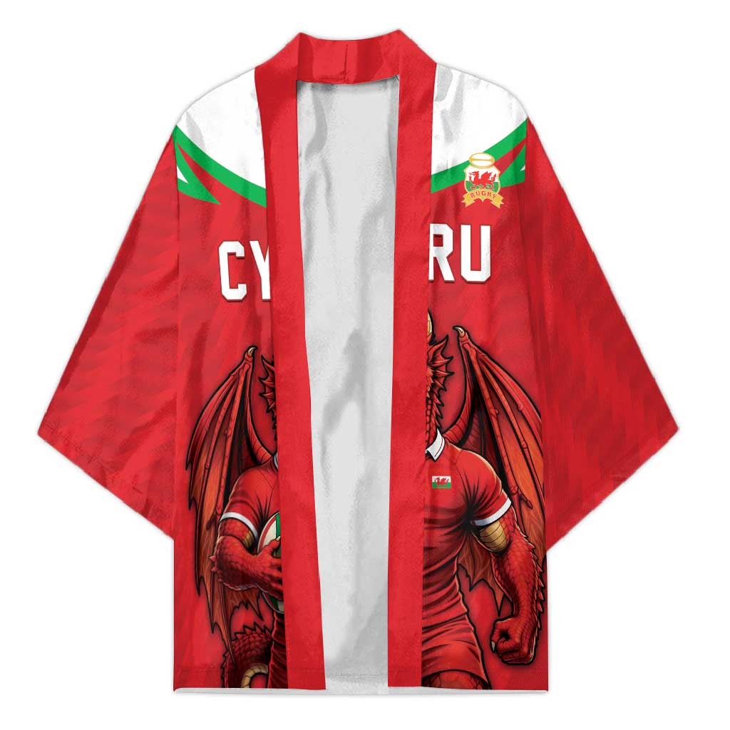 Custom Rugby Wales Kimono Y Ddraig Goch Mascot Design