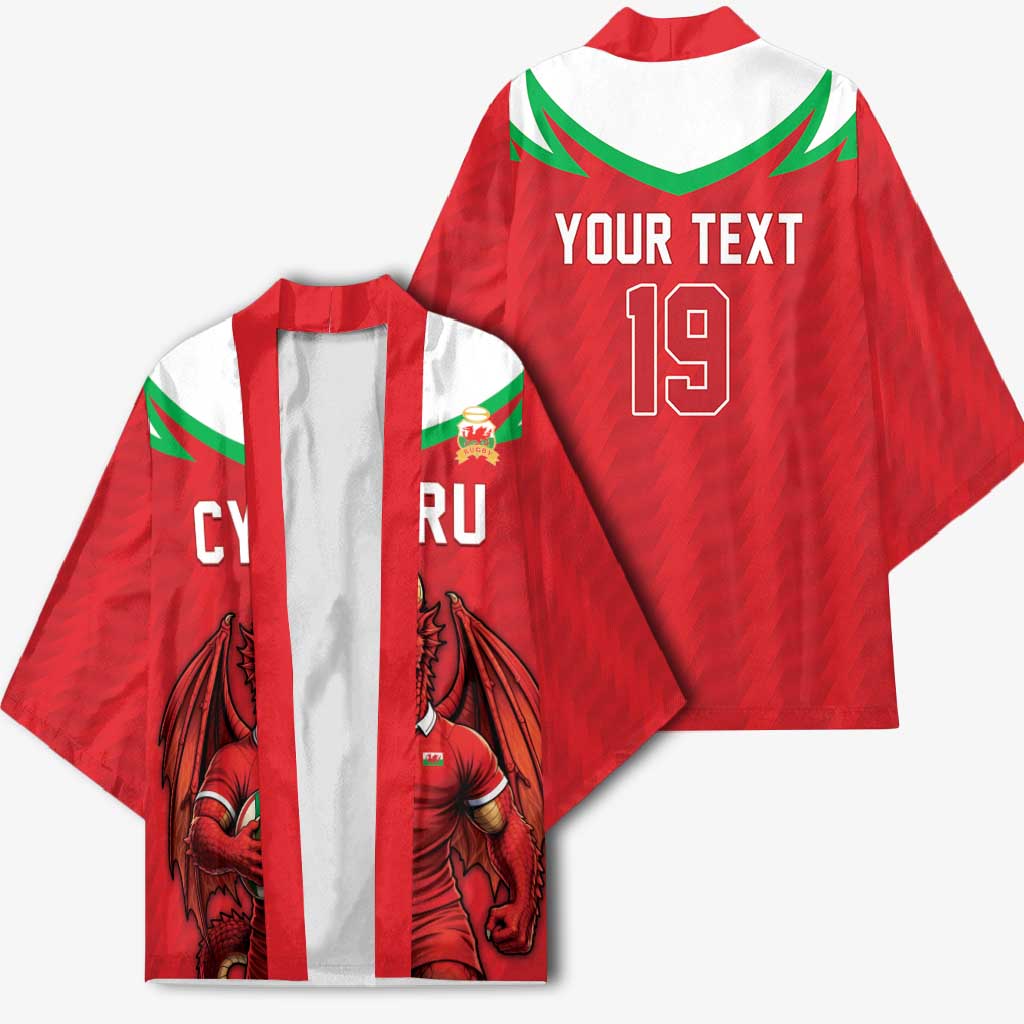 Custom Rugby Wales Kimono Y Ddraig Goch Mascot Design