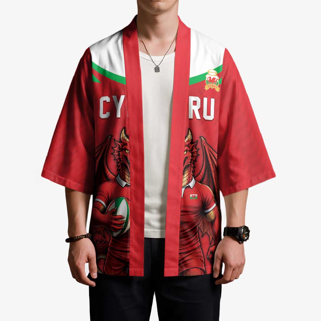 Custom Rugby Wales Kimono Y Ddraig Goch Mascot Design