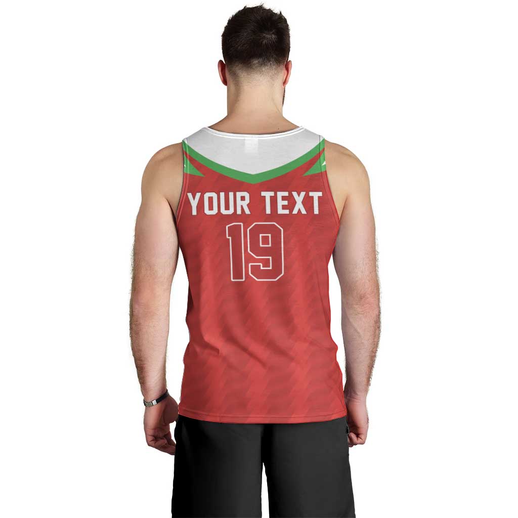 Custom Rugby Wales Men Tank Top Y Ddraig Goch Mascot Design