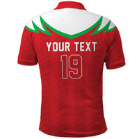 Custom Rugby Wales Polo Shirt Y Ddraig Goch Mascot Design
