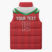 Custom Rugby Wales Sleeveless Puffer Jacket Y Ddraig Goch Mascot Design