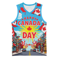 Happy Canada Day Basketball Jersey True North Strong Free Maple Leaf