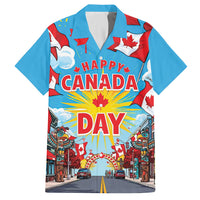 Happy Canada Day Hawaiian Shirt True North Strong Free Maple Leaf