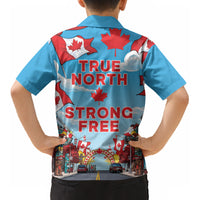 Happy Canada Day Kid Hawaiian Shirt True North Strong Free Maple Leaf LT19