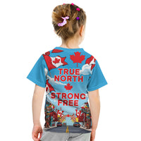 Happy Canada Day Kid T Shirt True North Strong Free Maple Leaf