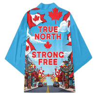 Happy Canada Day Kimono True North Strong Free Maple Leaf