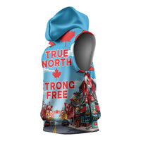 Happy Canada Day Sleeveless Hoodie True North Strong Free Maple Leaf