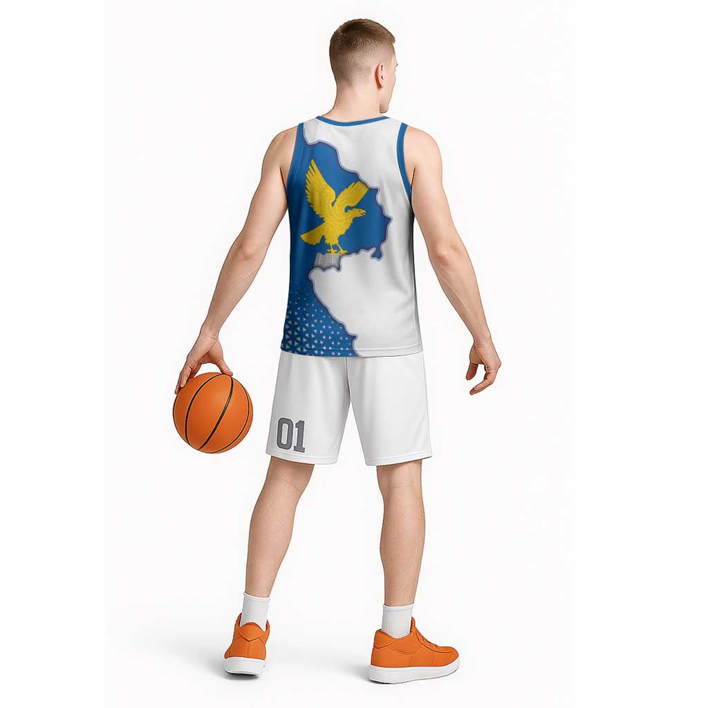 Italy Friuli-Venezia Giulia Basketball Jersey Flag Vintage Style LT19