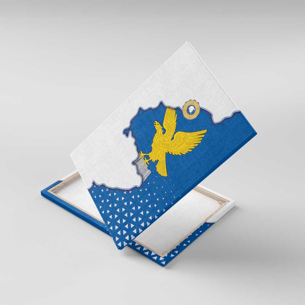 Italy Friuli-Venezia Giulia Canvas Wall Art Flag Vintage Style - Wonder Print Shop