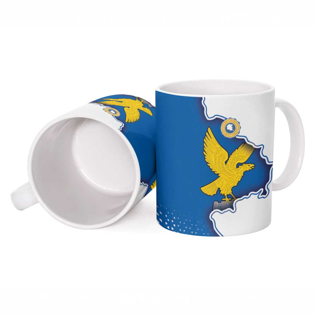 Italy Friuli-Venezia Giulia Ceramic Mug Flag Vintage Style - Wonder Print Shop