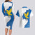 Italy Friuli-Venezia Giulia Couples Matching Long Sleeve Bodycon Dress and Hawaiian Shirt Flag Vintage Style - Wonder Print Shop