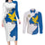 Italy Friuli-Venezia Giulia Couples Matching Long Sleeve Bodycon Dress and Long Sleeve Button Shirt Flag Vintage Style - Wonder Print Shop