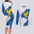 Italy Friuli-Venezia Giulia Couples Matching Long Sleeve Bodycon Dress and Long Sleeve Button Shirt Flag Vintage Style - Wonder Print Shop