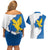 Italy Friuli-Venezia Giulia Couples Matching Off Shoulder Short Dress and Hawaiian Shirt Flag Vintage Style - Wonder Print Shop