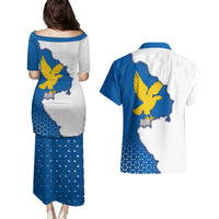 Italy Friuli-Venezia Giulia Couples Matching Puletasi and Hawaiian Shirt Flag Vintage Style LT19