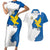 Italy Friuli-Venezia Giulia Couples Matching Short Sleeve Bodycon Dress and Hawaiian Shirt Flag Vintage Style - Wonder Print Shop