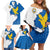 Italy Friuli-Venezia Giulia Family Matching Off Shoulder Short Dress and Hawaiian Shirt Flag Vintage Style - Wonder Print Shop