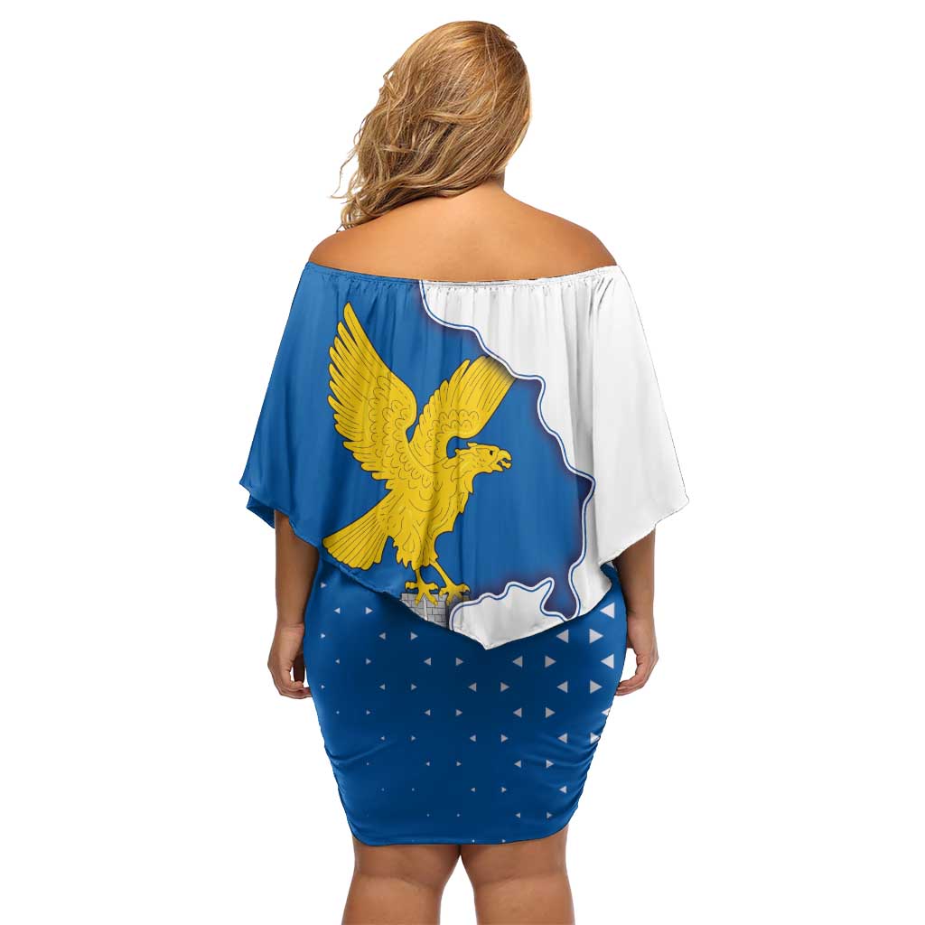 Italy Friuli-Venezia Giulia Family Matching Off Shoulder Short Dress and Hawaiian Shirt Flag Vintage Style LT19