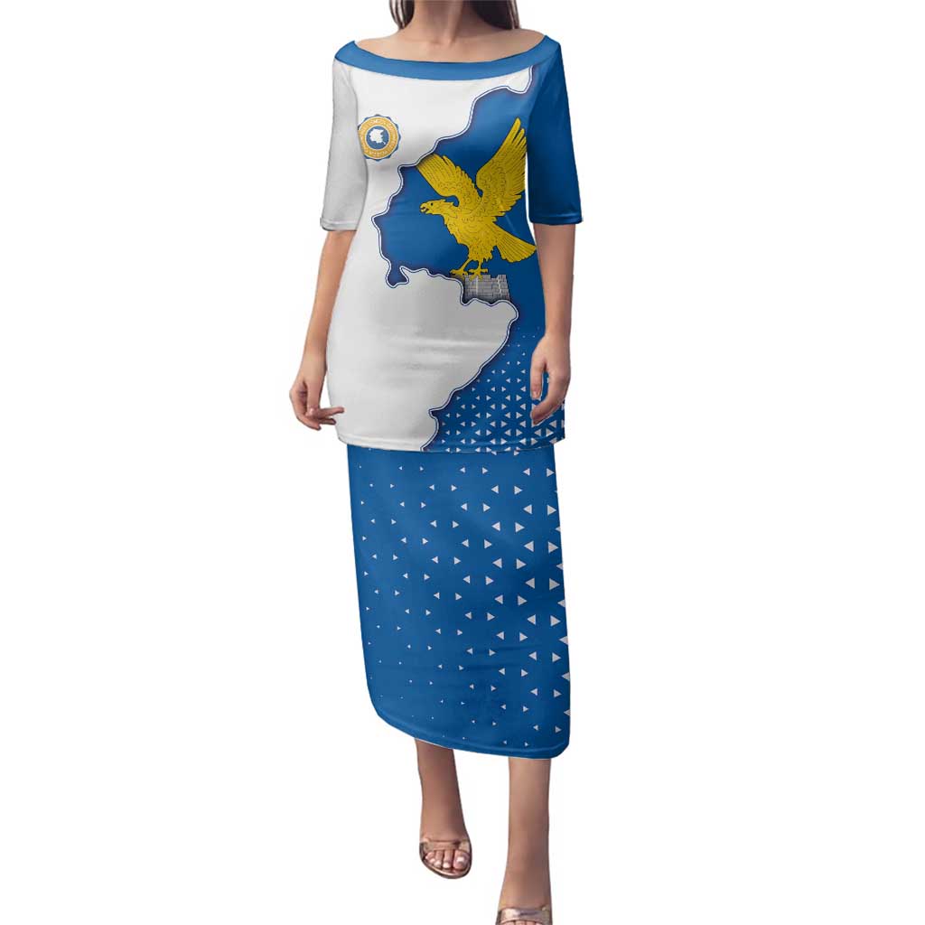 Italy Friuli-Venezia Giulia Family Matching Puletasi and Hawaiian Shirt Flag Vintage Style LT19