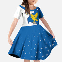 Italy Friuli-Venezia Giulia Family Matching Short Sleeve Bodycon Dress and Hawaiian Shirt Flag Vintage Style LT19