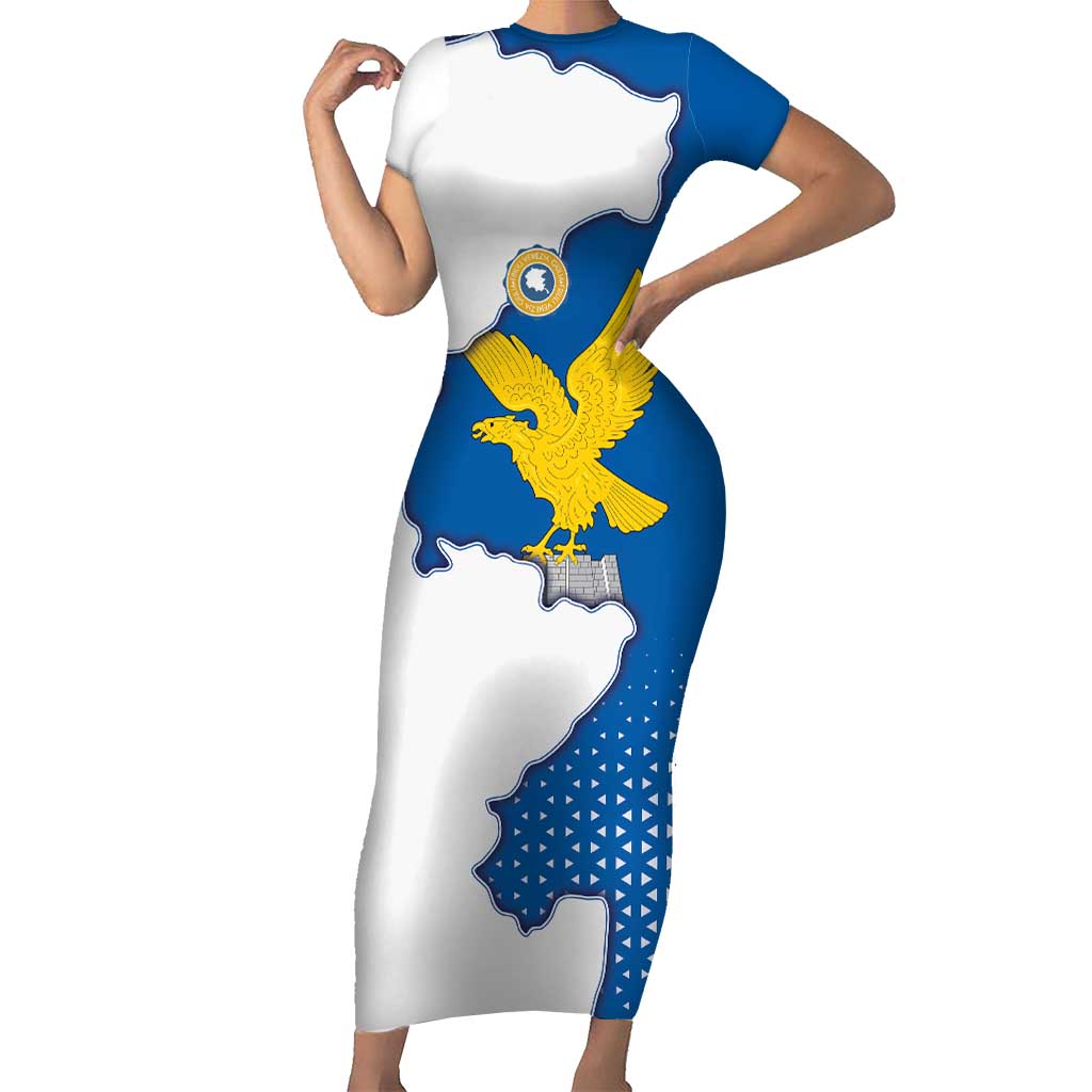 Italy Friuli-Venezia Giulia Family Matching Short Sleeve Bodycon Dress and Hawaiian Shirt Flag Vintage Style LT19