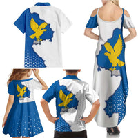 Italy Friuli-Venezia Giulia Family Matching Summer Maxi Dress and Hawaiian Shirt Flag Vintage Style LT19