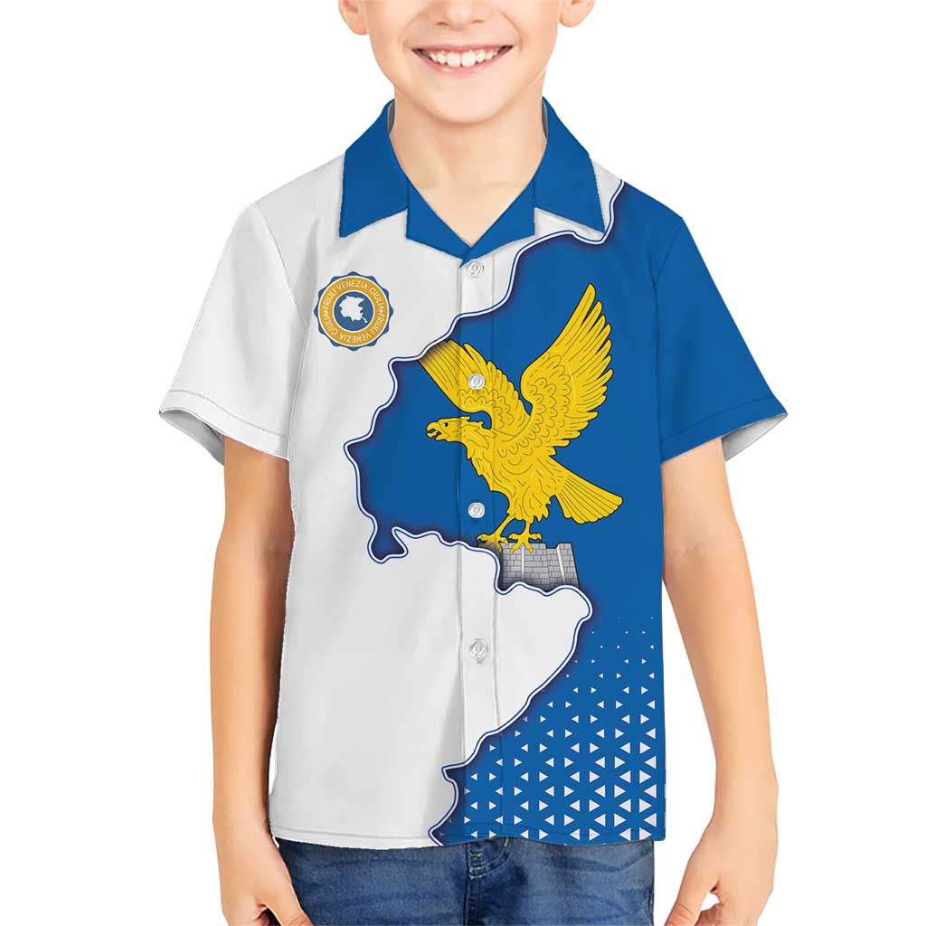 Italy Friuli-Venezia Giulia Kid Hawaiian Shirt Flag Vintage Style - Wonder Print Shop