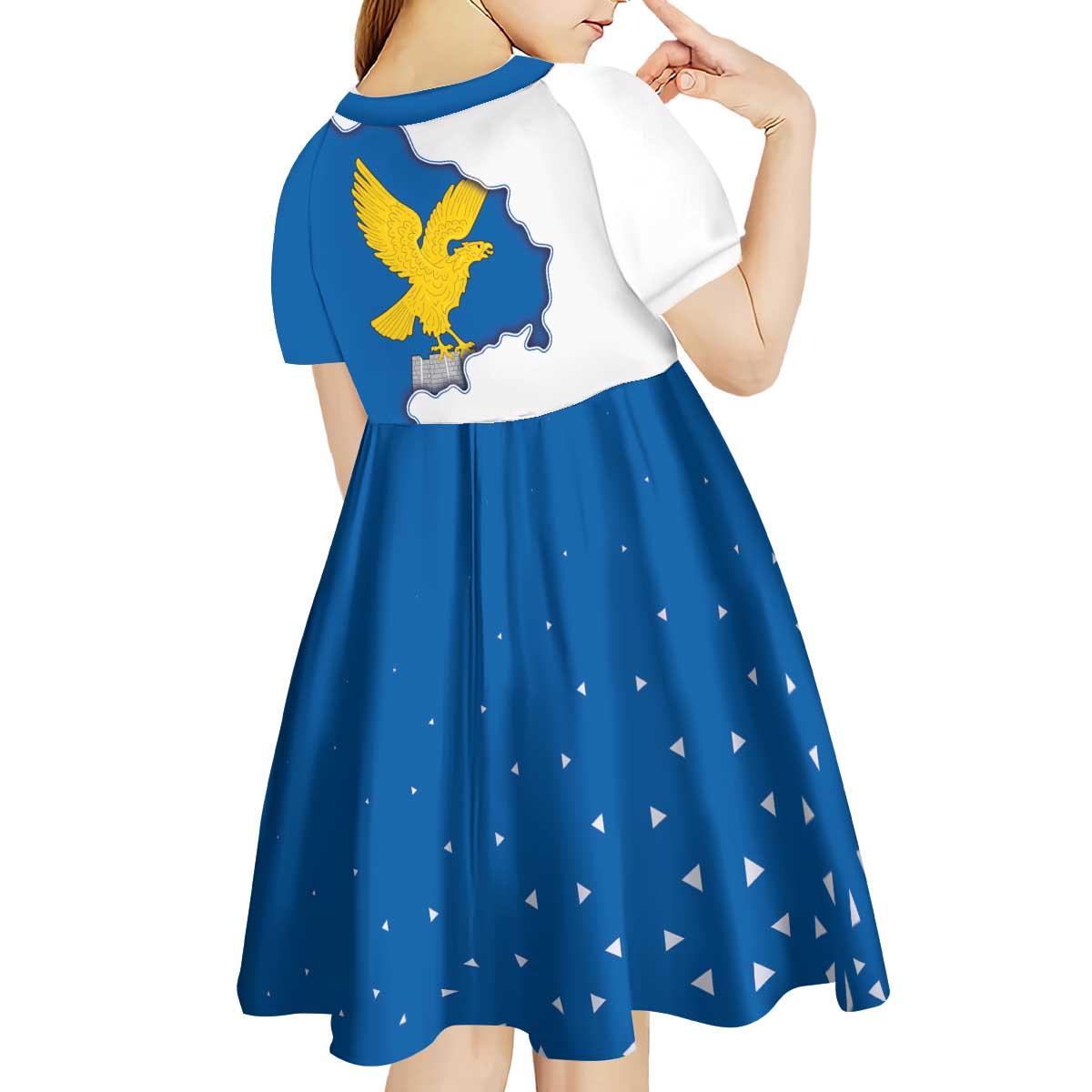 Italy Friuli-Venezia Giulia Kid Short Sleeve Dress Flag Vintage Style LT19