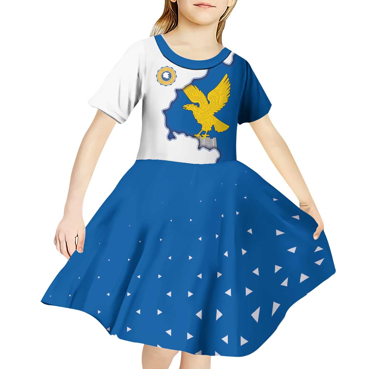 Italy Friuli-Venezia Giulia Kid Short Sleeve Dress Flag Vintage Style LT19