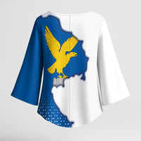 Italy Friuli-Venezia Giulia Kimono Sleeve Blouse Flag Vintage Style LT19