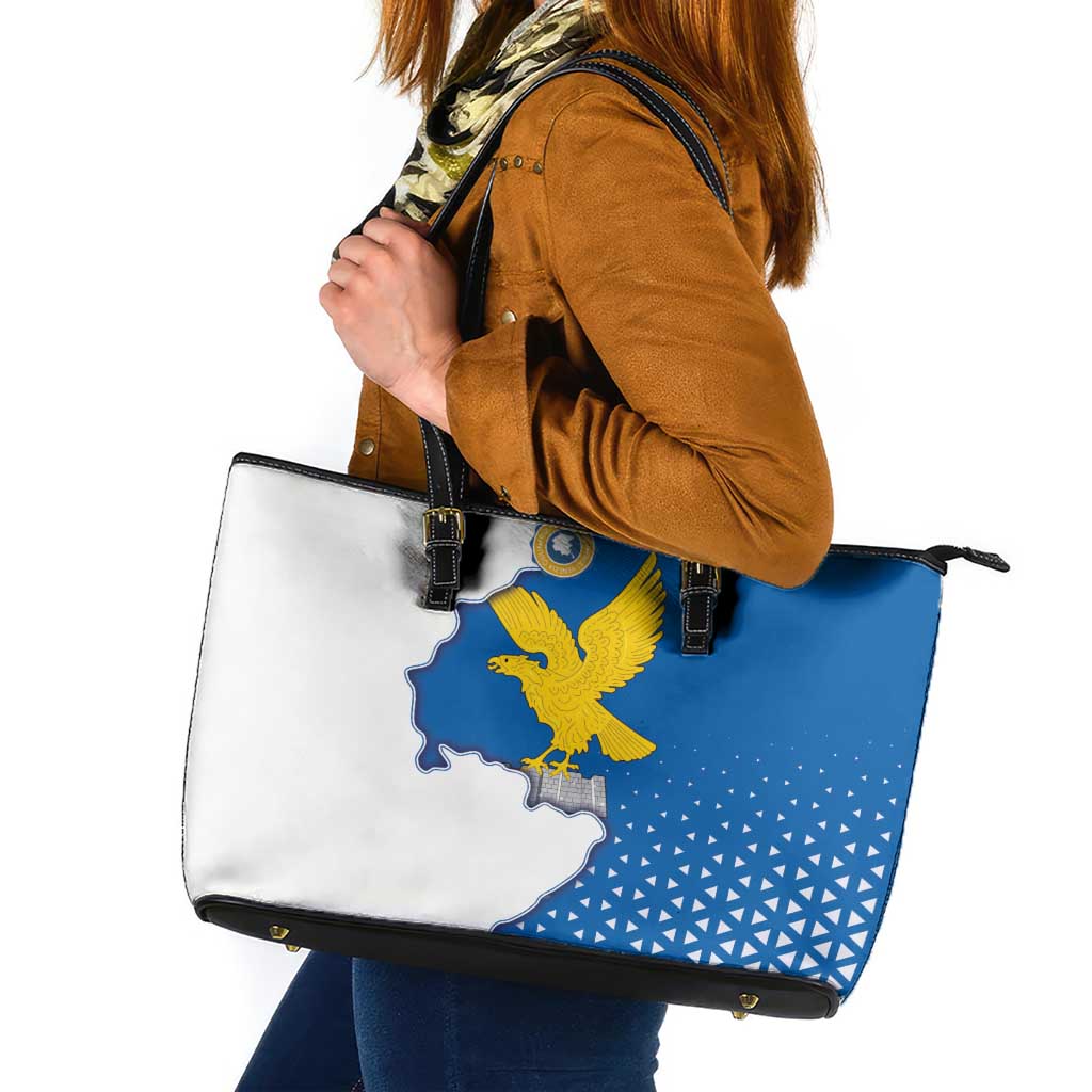 Italy Friuli-Venezia Giulia Leather Tote Bag Flag Vintage Style - Wonder Print Shop