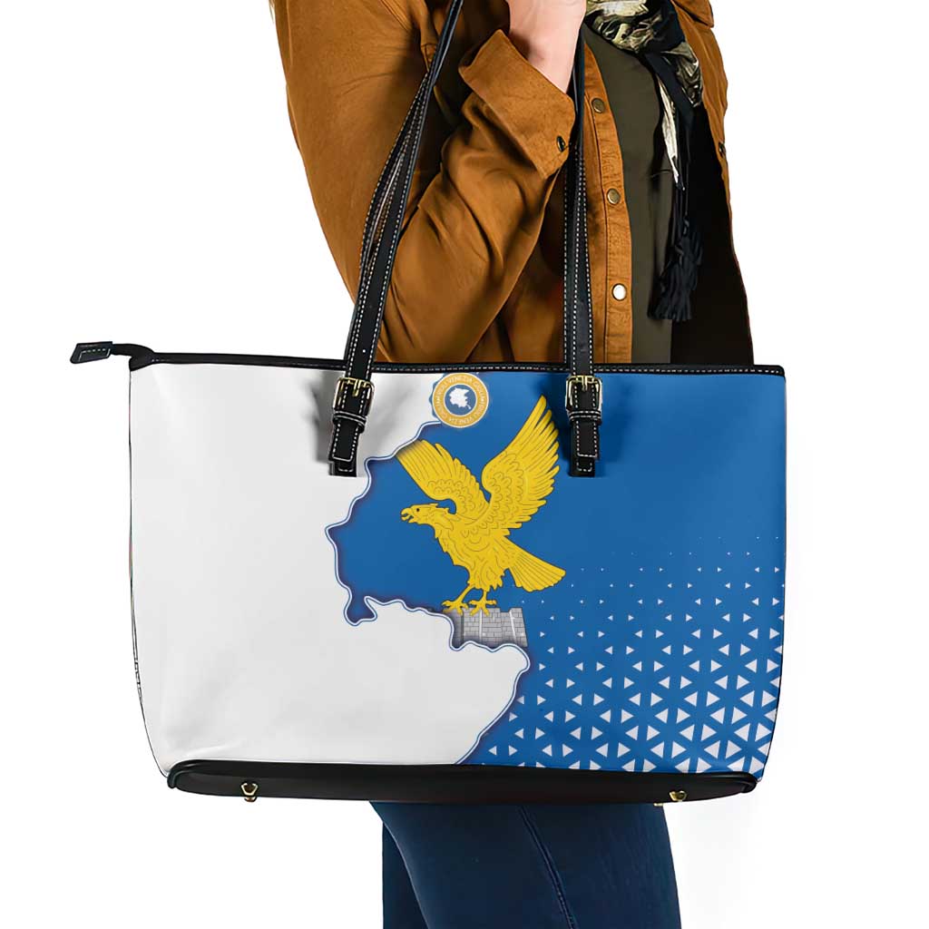 Italy Friuli-Venezia Giulia Leather Tote Bag Flag Vintage Style - Wonder Print Shop