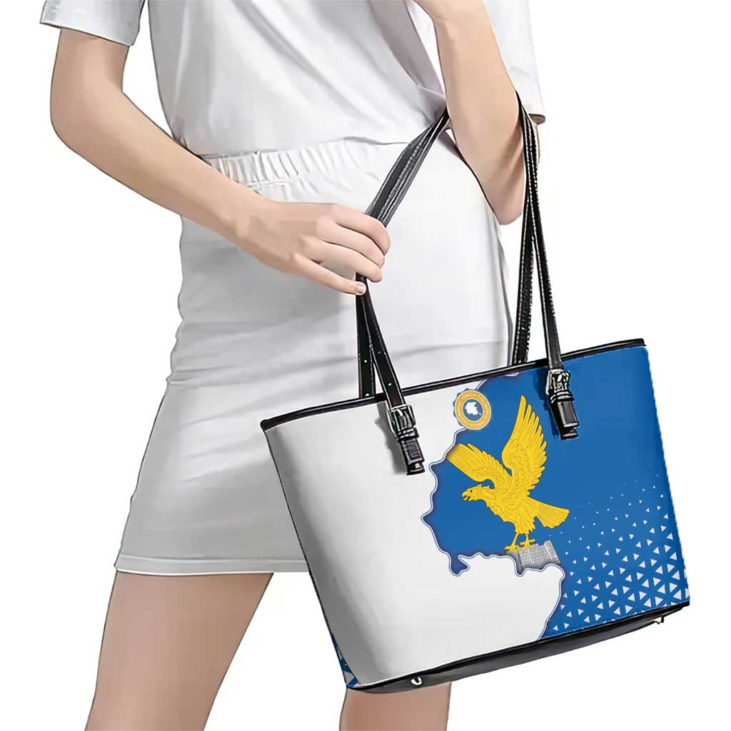 Italy Friuli-Venezia Giulia Leather Tote Bag Flag Vintage Style - Wonder Print Shop