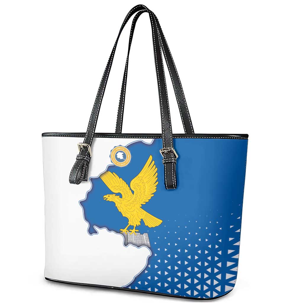 Italy Friuli-Venezia Giulia Leather Tote Bag Flag Vintage Style - Wonder Print Shop