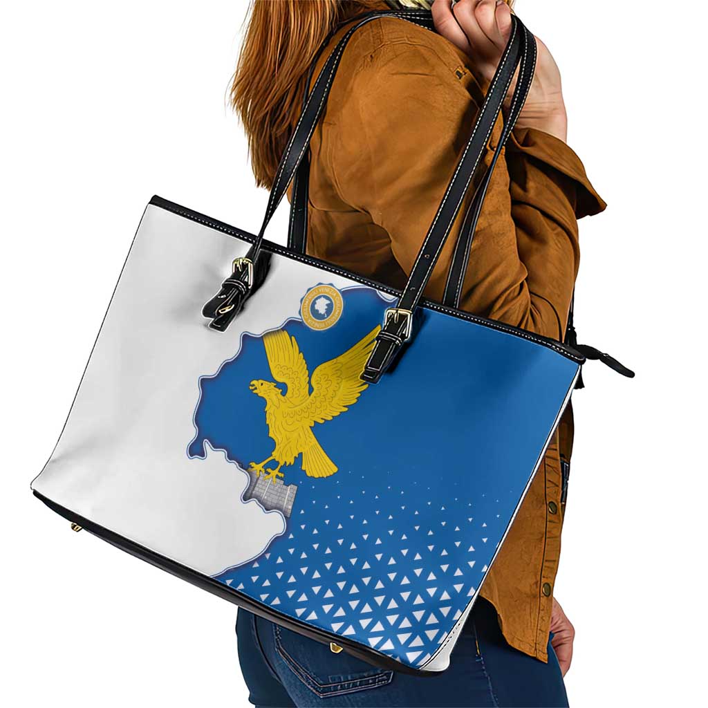 Italy Friuli-Venezia Giulia Leather Tote Bag Flag Vintage Style - Wonder Print Shop