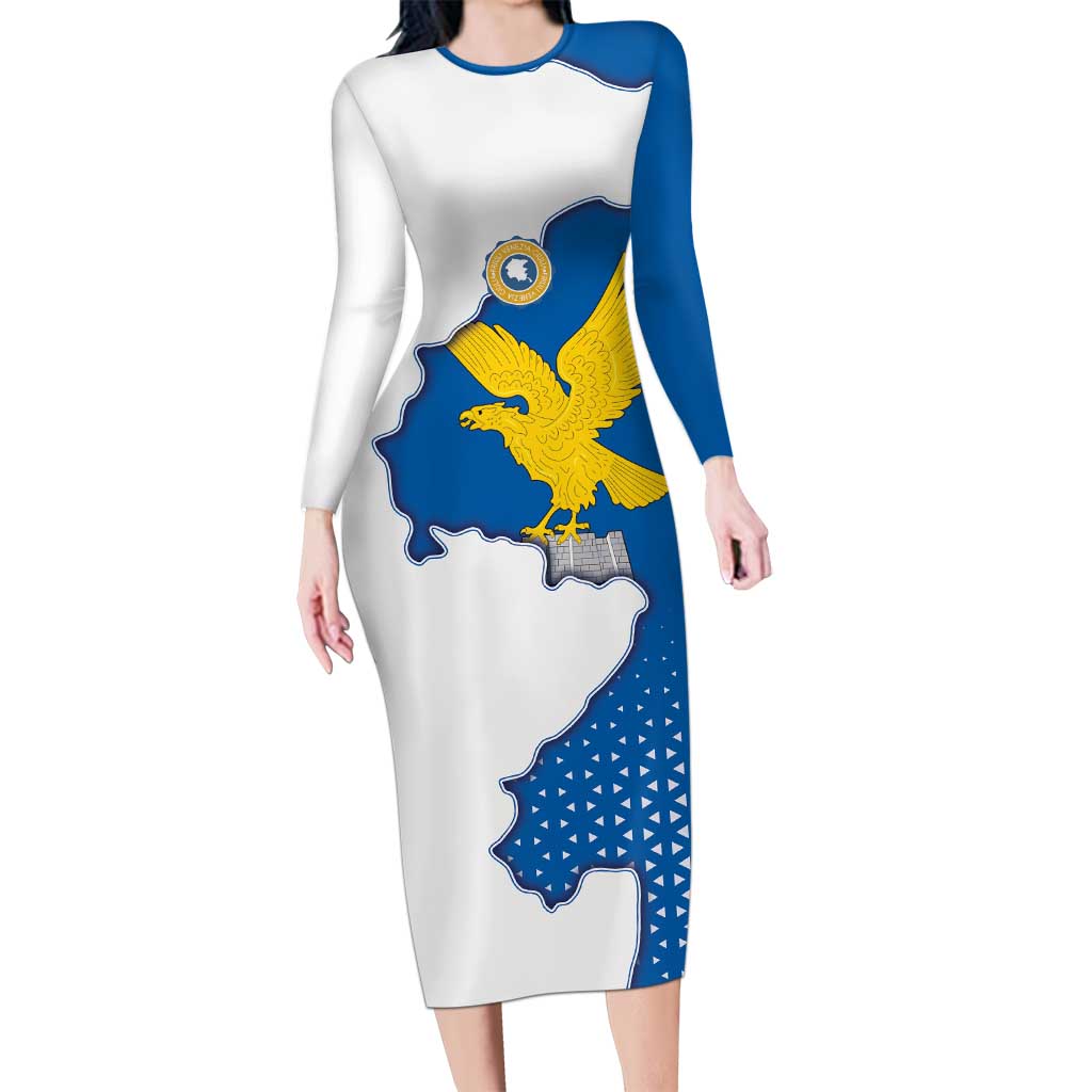 Italy Friuli-Venezia Giulia Long Sleeve Bodycon Dress Flag Vintage Style - Wonder Print Shop