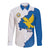 Italy Friuli-Venezia Giulia Long Sleeve Button Shirt Flag Vintage Style - Wonder Print Shop