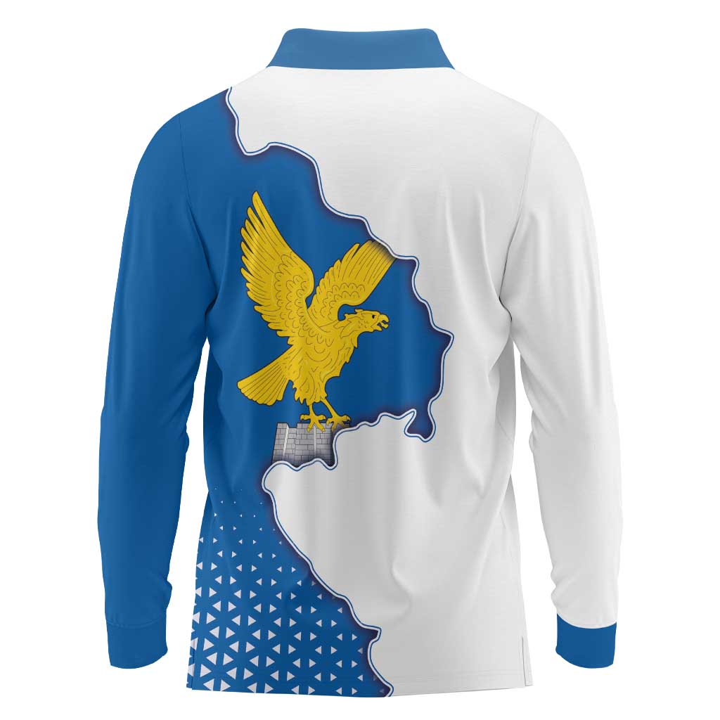 Italy Friuli-Venezia Giulia Long Sleeve Polo Shirt Flag Vintage Style LT19