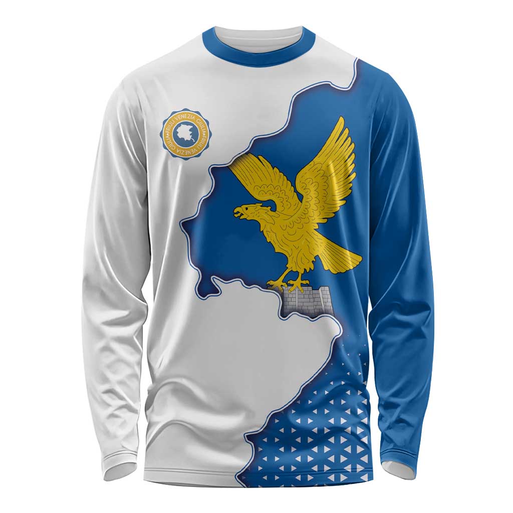 Italy Friuli-Venezia Giulia Long Sleeve Shirt Flag Vintage Style - Wonder Print Shop