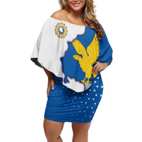 Italy Friuli-Venezia Giulia Off Shoulder Short Dress Flag Vintage Style LT19