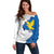 Italy Friuli-Venezia Giulia Off Shoulder Sweater Flag Vintage Style - Wonder Print Shop