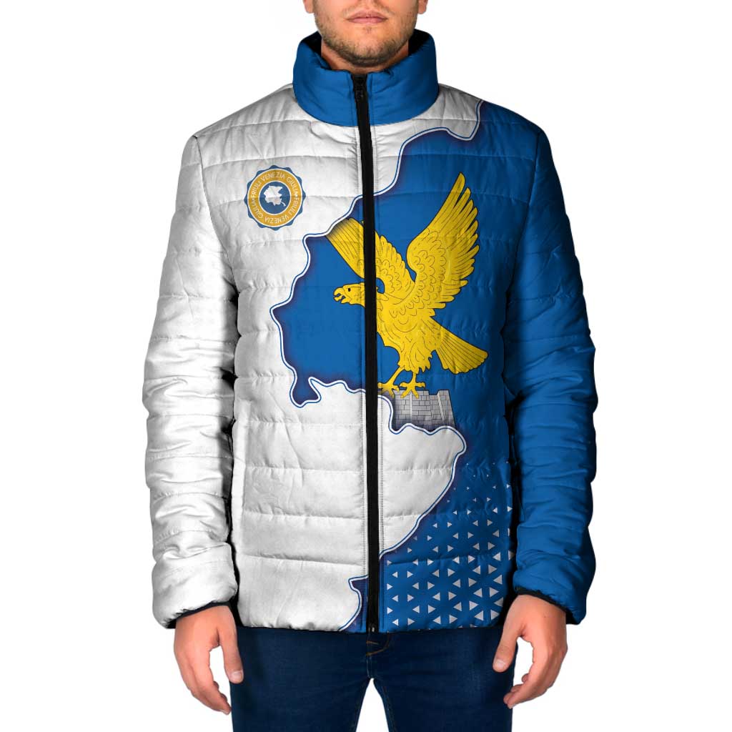 Italy Friuli-Venezia Giulia Padded Jacket Flag Vintage Style - Wonder Print Shop