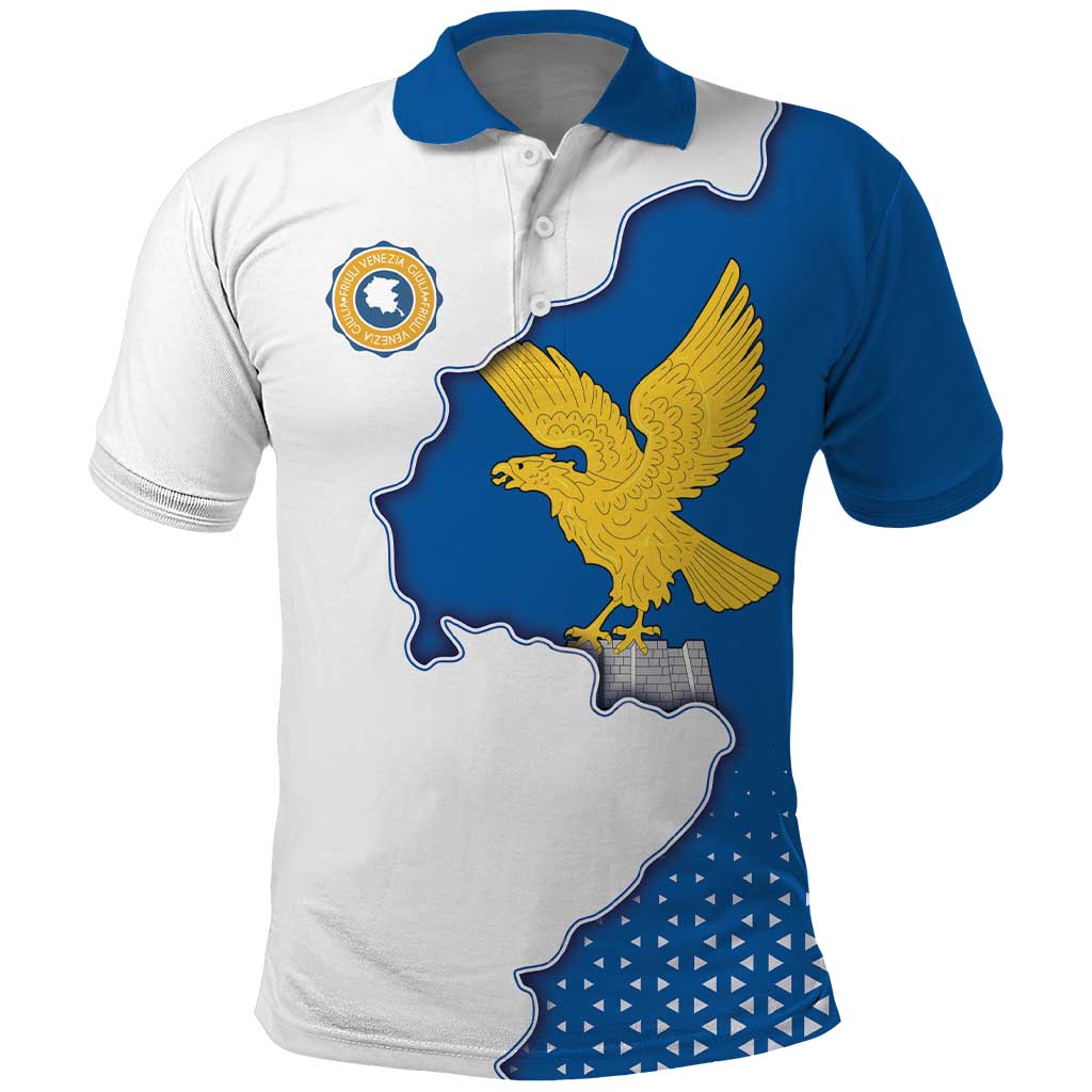 Italy Friuli-Venezia Giulia Polo Shirt Flag Vintage Style - Wonder Print Shop