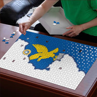 Italy Friuli-Venezia Giulia Puzzle Flag Vintage Style - Wonder Print Shop