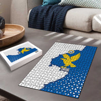 Italy Friuli-Venezia Giulia Puzzle Flag Vintage Style - Wonder Print Shop