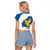 Italy Friuli-Venezia Giulia Raglan Cropped T Shirt Flag Vintage Style - Wonder Print Shop