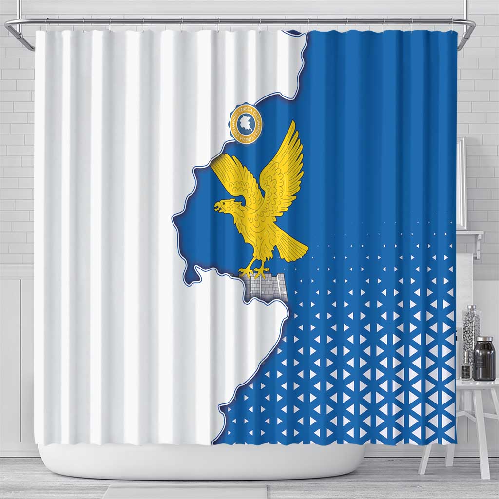 Italy Friuli-Venezia Giulia Shower Curtain Flag Vintage Style - Wonder Print Shop