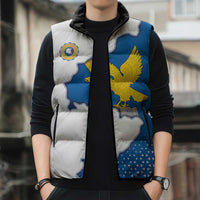 Italy Friuli-Venezia Giulia Sleeveless Puffer Jacket Flag Vintage Style LT19